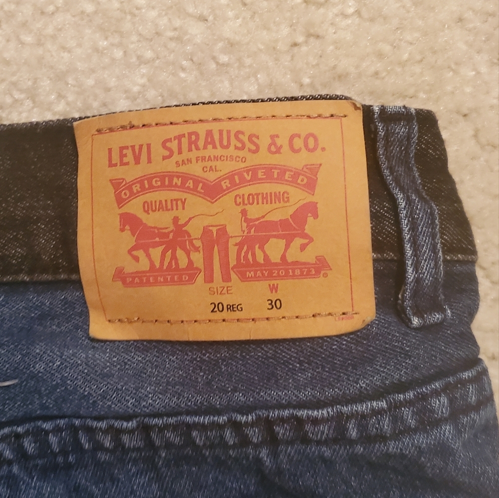 Levi's Jeans Denim Shorts Size 20 Boys - Picture 4 of 6